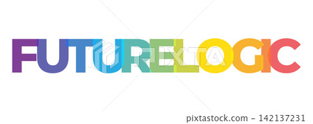 A colorful FUTURELOGIC text, designed with a vibrant rainbow gradient, symbolizing innovation and progressive thought A colorful FUTURELOGIC text, designed with a vibrant rainbow gradient, symbolizing innovation and progressive thought 142137231