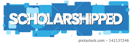 A commercial graphic displaying the word SCHOLARSHIPPED with an abstract blue background design element A commercial graphic displaying the word SCHOLARSHIPPED with an abstract blue background design element 142137246