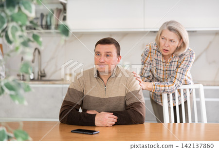 Woman screams and swears at man in connection with inappropriate behavior in room Woman screams and swears at man in connection with inappropriate behavior in room 142137860