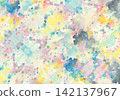 Colorful watercolor texture background material 142137967