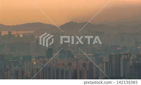 Hong Kong Aug 5 2026 Dense Kai Tak and Kowloon cityscape illuminated at night Hong Kong Aug 5 2026 Dense Kai Tak and Kowloon cityscape illuminated at night 142138365