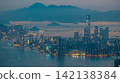 Hong Kong Aug 5 2026 Kowloon skyline and ICC tower against distant mountains 142138384