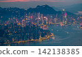 Hong Kong Aug 5 2026 Illuminated Hong Kong skyline along Victoria Harbour 142138385