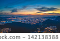 Hong Kong Aug 5 2022 cityscape and harbour at twilight 142138388