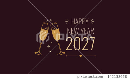 Happy New Year 2027 Golden Celebration Happy New Year 2027 Golden Celebration 142138658