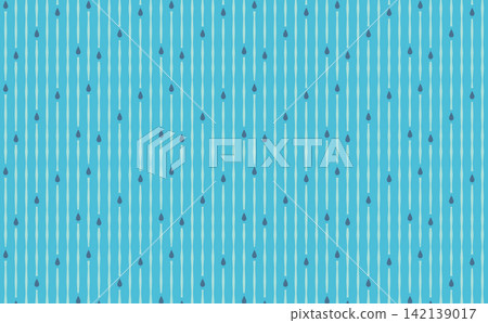 Japanese pattern with retro pop color scheme: Rain Japanese pattern with retro pop color scheme: Rain 142139017