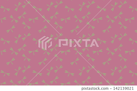 Retro-pop color scheme of Japanese pattern: Dragonfly Retro-pop color scheme of Japanese pattern: Dragonfly 142139021