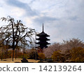 京都Toji的五層寶塔 142139264