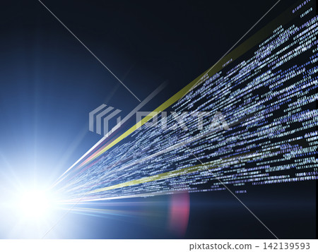 Digital signals are being released one after another. Digital signals are being released one after another. 142139593