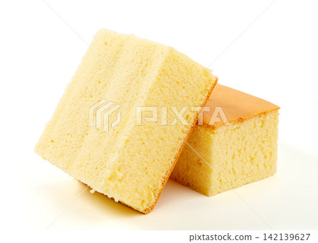traditional Castella Sponge Cake Close Up Soft Texture Dessert 142139627