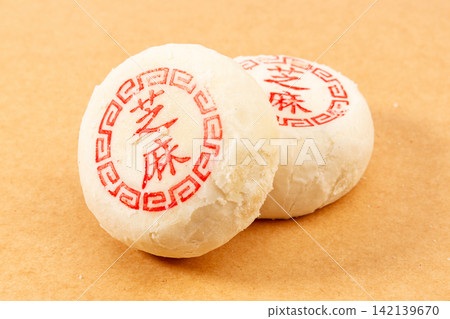 traditional Chinese Sesame Pastry with White Crust traditional Chinese Sesame Pastry with White Crust 142139670