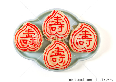 traditional Chinese Longevity Peach Shaped Pastry Dessert traditional Chinese Longevity Peach Shaped Pastry Dessert 142139679