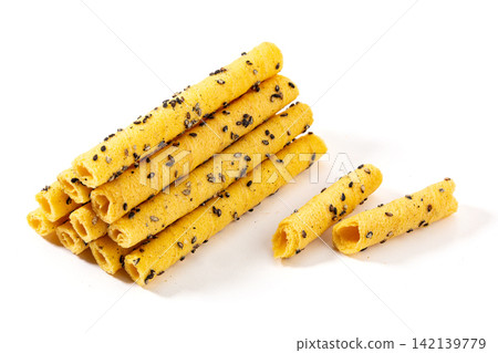traditional Crispy Wafer Egg Roll Sweet Snack traditional Crispy Wafer Egg Roll Sweet Snack 142139779