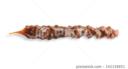 Churchkhela is displayed beautifully with its rich, glossy coating, PNG Churchkhela is displayed beautifully with its rich, glossy coating, PNG 142139851