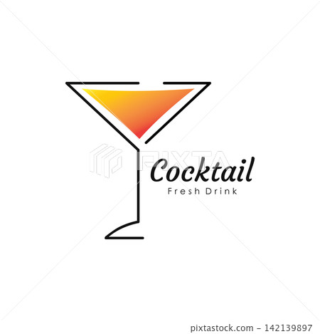 Minimalist Design for a Fresh Cocktail Minimalist Design for a Fresh Cocktail 142139897