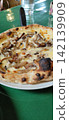 Chewy Chicken and Mushroom Pizza 142139909