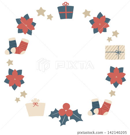 Christmas round frame Christmas round frame 142140205