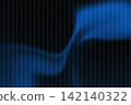Abstract Blue Neon Light Wave Background with Glow 142140322