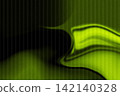 Abstract Lime Green Neon Light Wave Background with Glow 142140328