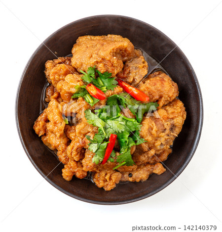 crispy Pork Ribs Steamed Bowl Traditional Chinese Dish crispy Pork Ribs Steamed Bowl Traditional Chinese Dish 142140379