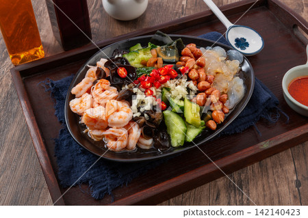 chinese Mixed Vegetable Salad with Vinegar Dressing chinese Mixed Vegetable Salad with Vinegar Dressing 142140423