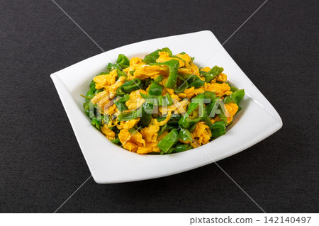 chinese Stir Fried Egg with Green Chili Pepper chinese Stir Fried Egg with Green Chili Pepper 142140497