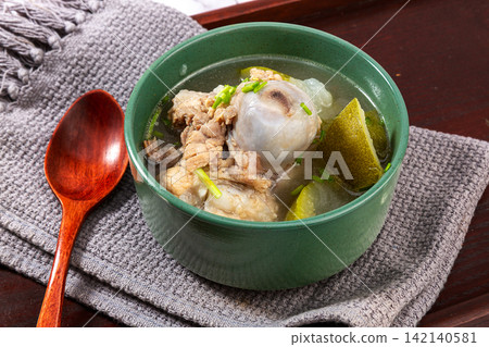 chinese Winter Melon Soup with Pork Bone Broth chinese Winter Melon Soup with Pork Bone Broth 142140581