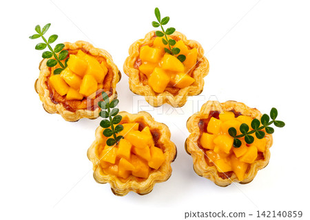 mango Croissant Tart Pastry with Fresh Fruit Topping mango Croissant Tart Pastry with Fresh Fruit Topping 142140859
