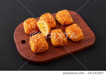 danish Cheese Puff Pastry Bite Size Snack danish Cheese Puff Pastry Bite Size Snack 142141007