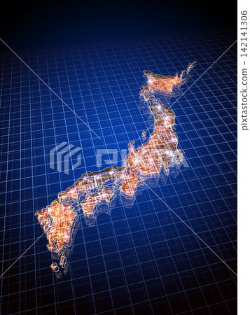 構成日本地圖的電路 構成日本地圖的電路 142141306