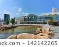 Seawater pond in front of Takamatsu Station 142142265