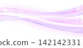A fantastical background illustration featuring pink waves and sparkling light. 142142331