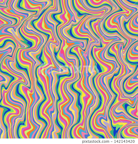 Multicolored abstract liquid marble texture background. Perfect for invitation card, packaging and wallpaper. 142143420