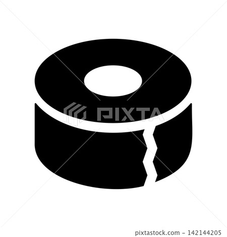 Icon for roll-shaped adhesive tape Icon for roll-shaped adhesive tape 142144205