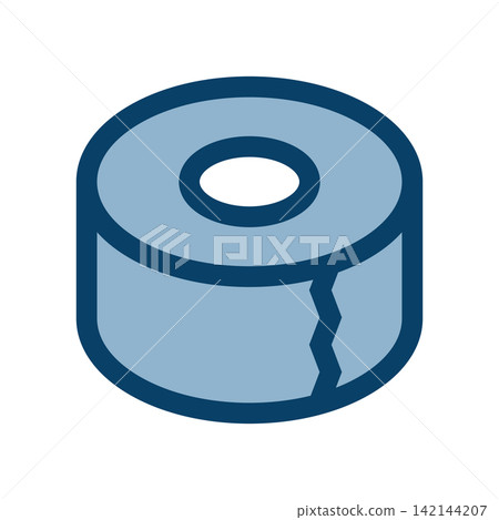 Icon for roll-shaped adhesive tape 142144207
