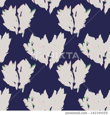 Neutral Colour Heart shape seamless pattern design for fashion textiles, graphics and crafts 142144359
