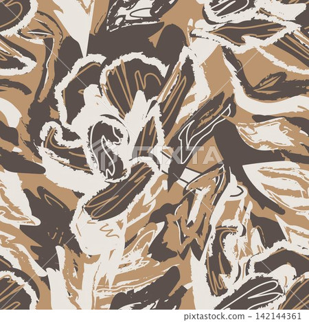 Neutral Colour Abstract Floral seamless pattern design for fashion textiles, graphics, backgrounds and crafts Neutral Colour Abstract Floral seamless pattern design for fashion textiles, graphics, backgrounds and crafts 142144361