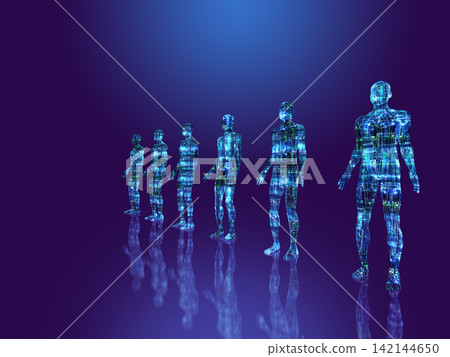 機器人並排站立 142144650