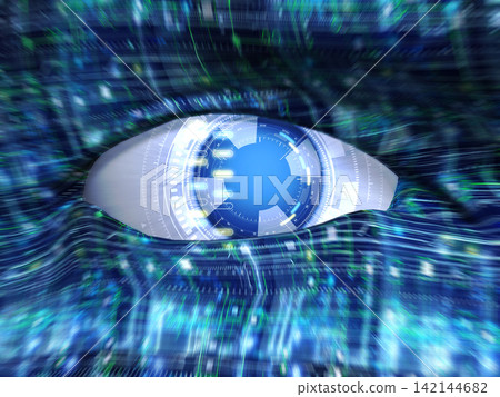 The eyes of a robot with analytical capabilities The eyes of a robot with analytical capabilities 142144682