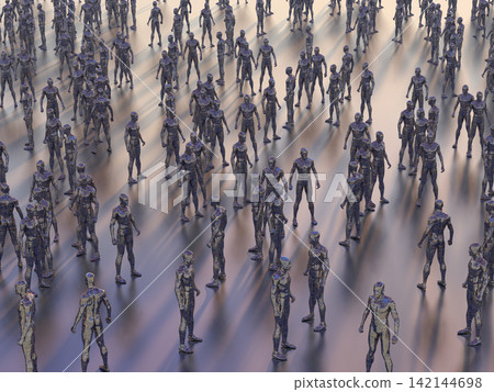 A group of communicating robots A group of communicating robots 142144698