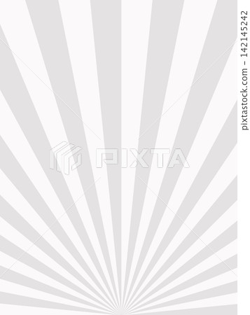 Concentration lines, sunburst, illustration, background material, gray. 142145242