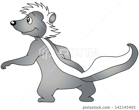Fun animal illustration ☆ Skunk 142145405