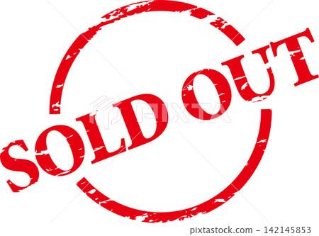 SOLD OUT - A prominent sale POP display or icon indicating "SOLD OUT". SOLD OUT - A prominent sale POP display or icon indicating "SOLD OUT". 142145853