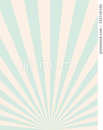 A refreshing mint and cream-colored radial background with a retro-style sunburst effect featuring converging lines. A refreshing mint and cream-colored radial background with a retro-style sunburst effect featuring converging lines. 142146386