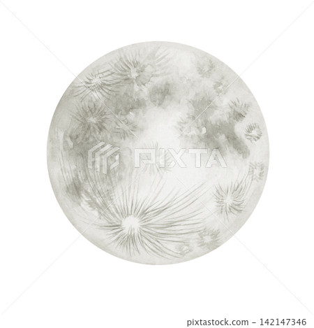 中秋節,賞月,滿月,白色,水彩插畫 中秋節,賞月,滿月,白色,水彩插畫 142147346