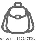 矢量簡易背包圖標 142147501