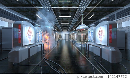 Scenery inside the spacecraft Scenery inside the spacecraft 142147752