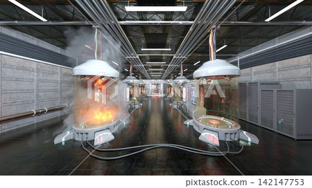 Scenery inside the spacecraft 142147753