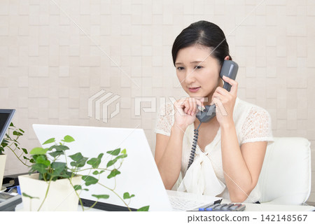 有手機的女商人 有手機的女商人 142148567