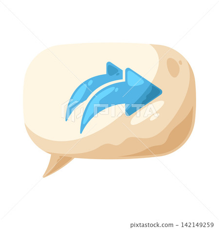 Illustration of Forward Message Illustration of Forward Message 142149259